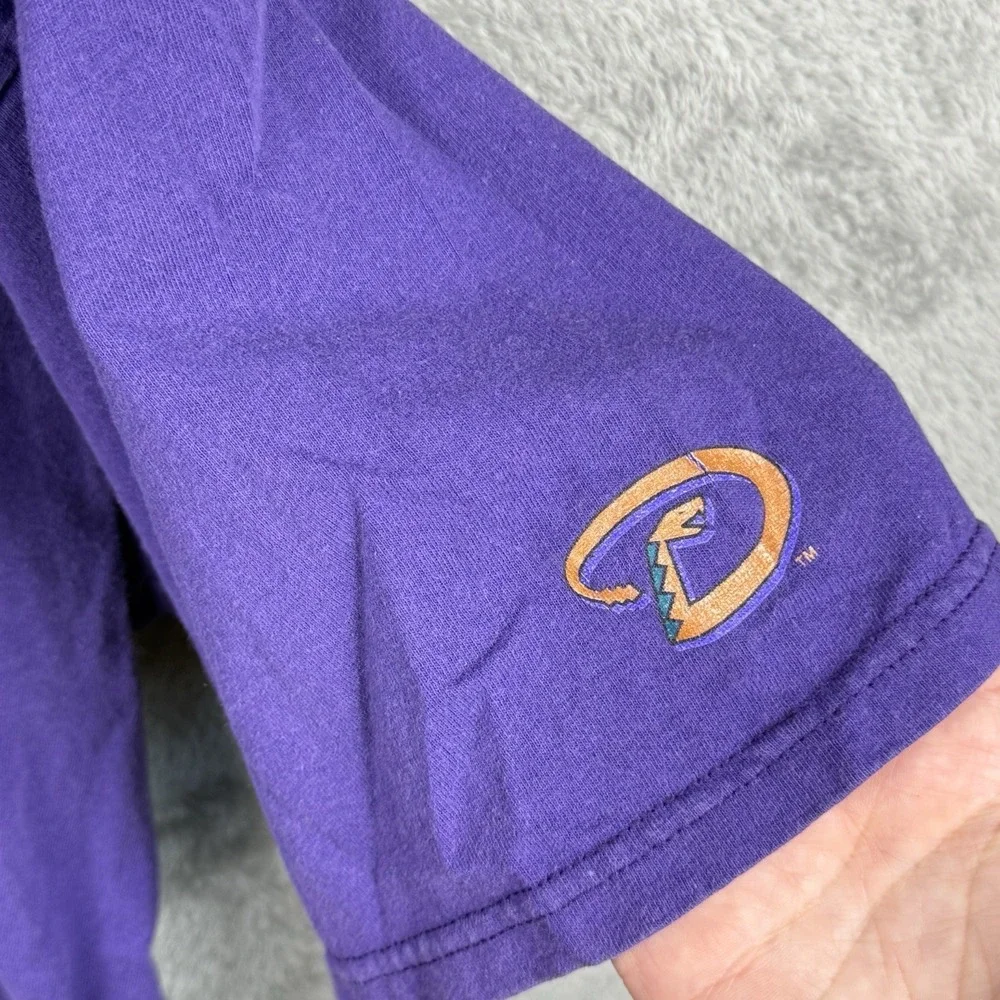 Nike Team Arizona Diamondbacks T-Shirt Mens XL Purple MLB Baseball USA 90s VTG